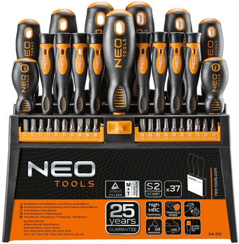 Набор отверток и насадок NEO Tools 04-210 37 шт (5907558422160)