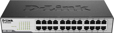 Комутатор D-Link DES-1024D 24-port 10/100M NWay Unmanaged (DES-1024D/E)