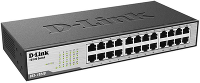 Комутатор D-Link DES-1024D 24-port 10/100M NWay Unmanaged (DES-1024D/E)