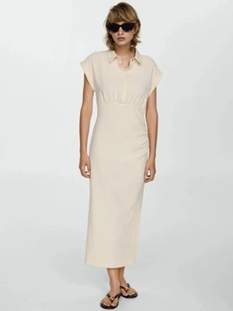 Платье MANGO 77024033-CHIARA-LM Экрю S KL0016