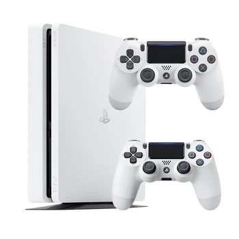 Консоль Sony PlayStation 4 SLIM 1TB White обслугована + 2 Геймпада бездротових DualShock 4 + гарантія Б/В
