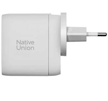 Зарядное устройство Native Union Fast GaN Charger PD 67W 3 Ports White (FAST-PD67-WHT-2CA)