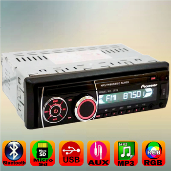 Автомагнітола 1 din USB microSD Fm Aux пульт Pion-SВ 1092