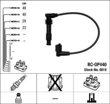 Комплект кабелiв запалювання NGK (RC-OP440)
