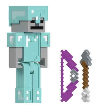 Zestaw Mattel Minecraft figurka Armored Skeleton + akcesorium (194735111220)