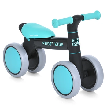 Детский беговел велобег PROFI KIDS MBB 1014-4 Черно-бирюзовый