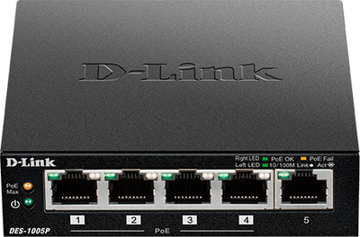 Комутатор D-Link DES-1005P/E