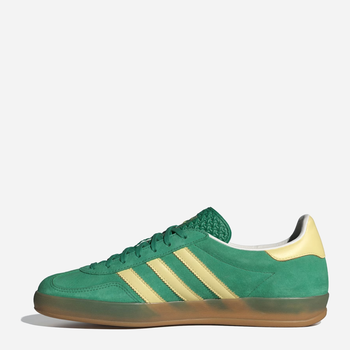 Sneakersy męskie do kostki adidas Gazelle Indoor IH7500 43.5 Zielone (4067888376357)