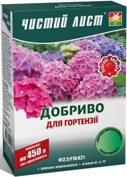 Удобрение Чистый лист для гортензии 300 г Kvitofor