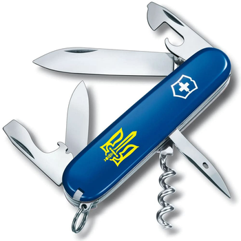 Нож Victorinox Spartan Ukraine 91мм/12функ/Трезубец ОУН желт/синий