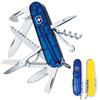 Нож Victorinox Huntsman Ukraine 91мм/15функ/проз.сине-желтый