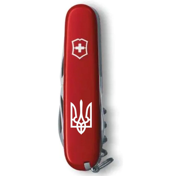 Нож Victorinox Spartan Ukraine 91мм/12функ/Трезубец белый/красный