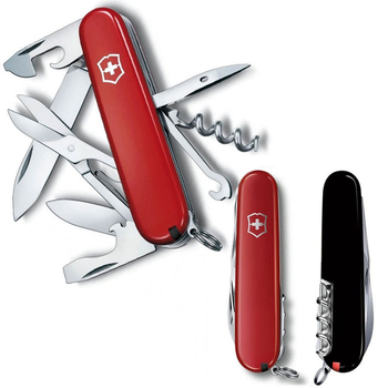 Ніж Victorinox Climber Ukraine 91мм/14функ/червоно-чорний