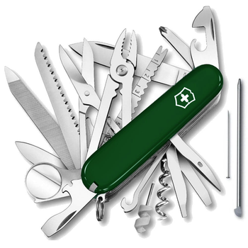 Ніж Victorinox Swisschamp 91мм/33функ/зелений