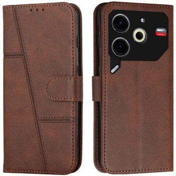 Чохол-книжка з застібкою UniCase Jet Cover для TECNO Pova 6 Neo - Brown