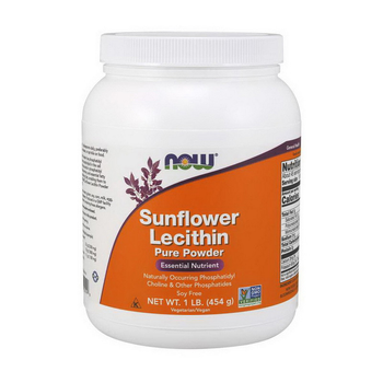 Натуральна добавка Now Foods Sunflower Lecithin Pure Powder 454 г