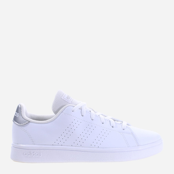 Tenisówki damskie z eko skóry adidas Advantage Base IF8550 37.5 Biały/Srebrny (4066759100923)