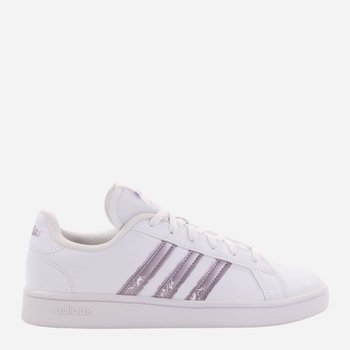 Tenisówki damskie z eko skóry adidas Grand Court Beyond GW9247 38 Biały/Fioletowy (4065427478623)