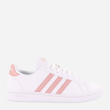 Tenisówki damskie skórzane adidas Grand Court GX8182 38.5 Biały/Jasnoróżowy (4065419530056)