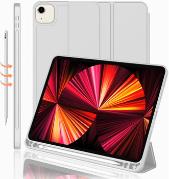Чехол-книжка CDK для Apple iPad Air 11" M3 2025 | Экокожа силикон Smart Case Слот Стилус (011190) (grey)