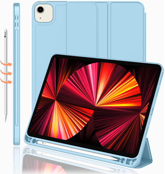Чехол-книжка CDK для Apple iPad Air 11" M4 2026 | Экокожа силикон Smart Case Слот Стилус (011190) (white ice)