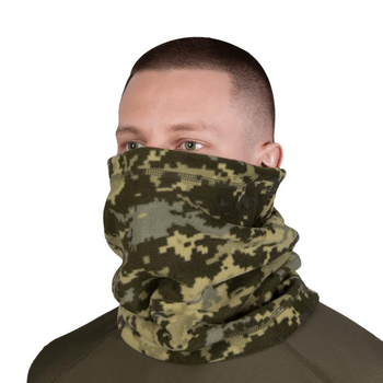 Тактичний зимовий шарф-труба CamoTec Fix Fleece 260 ММ14 піксель