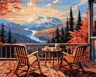 Картина по номерам Завтрак в горах ©art_selena_ua 40x50 KHO2898 Идейка