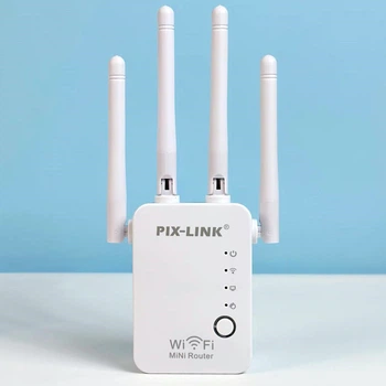 Підсилювач сигналу Wifi, 4 антени до 50 метрів, PIX-LINK LV-WR16Q