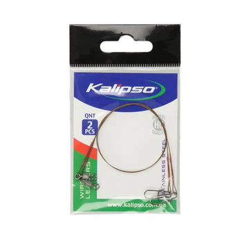 Поводок Kalipso 1*7 15kg 25cm (2шт) щучий,42060570