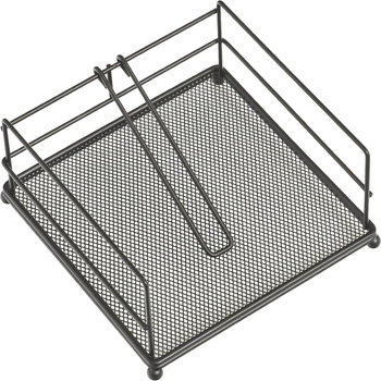 Serwetnik Zeller metalowy 17.3 x 17.3 x 9 cm Czarny (4003368274225)