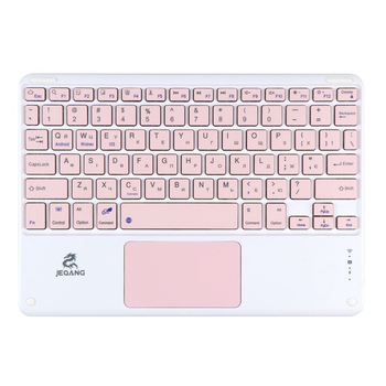 Компьютерная беспроводная клавиатура JEQANG JB-380 Mini Bluetooth V5.0 78 клавиш, разъём Type-C для зарядки от 0 до 100% за 3 часа Pink