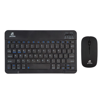 Комплект беспроводная клавиатура/USB мышка JEQANG JB-350 с кабель USB - Type C/Bluetooth V5.0 Black