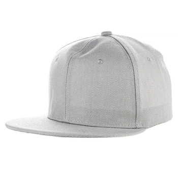 Кепка з прямим козирком snapback сіра (7642)