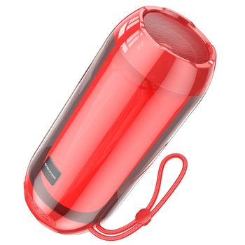 Портативная Bluetooth колонка Borofone BR25 со светомузыкой красная