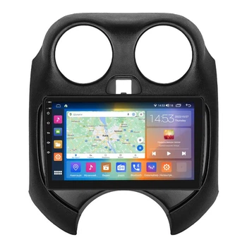 Штатная магнитола 9" Lesko для Nissan Micra IV (K13) 2010-2013 2/32Gb CarPlay 4G Wi-Fi GPS Prime 8 ядер Ниссан