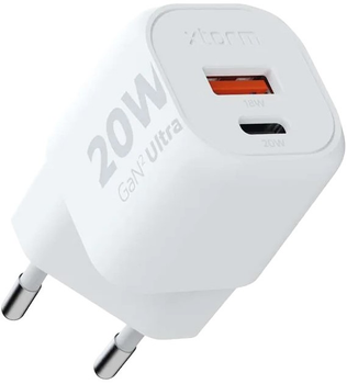 Мережевий зарядний пристрій Xtorm 20W GaN2 Ultra Charger White (XEC020)