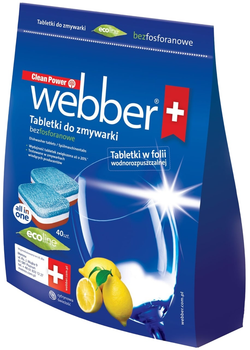 Tabletki do zmywarki Webber all in one 40szt ECO (02WEBTABL)