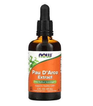Кора муравьиного дерева Дьяко Now Foods (Pau D'Arco Extract) 60 мл