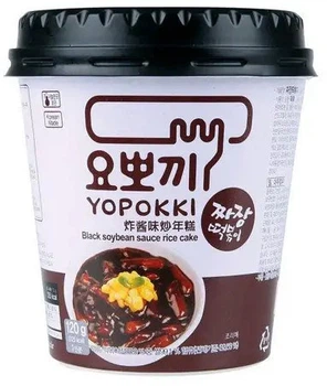 Корейські токпокі Yopokki в темному соєвому соусі 120 г (8809054400529)