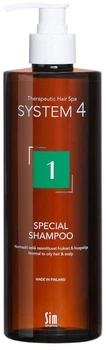 Шампунь Sim Sensitive System 4 №1 Special Shampoo для нормальної шкіри голови і схильної до жирності 500 мл (6417150024468)
