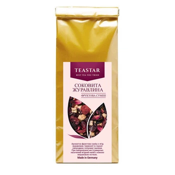 Чай Tea Star Сочная клюква фруктовая смесь рассыпной 50г PA 40223