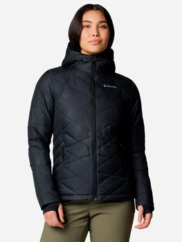 Куртка демісезонна з капюшоном жіноча Columbia Omni-Shield Omni-Heat Reflective Heavenly Hooded Jacket 1738151CLB-012 S Чорна (0990054783304_0195981300666)