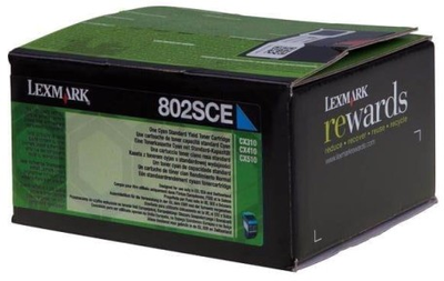 Toner Lexmark 80C2SCE Cyan (734646497138)