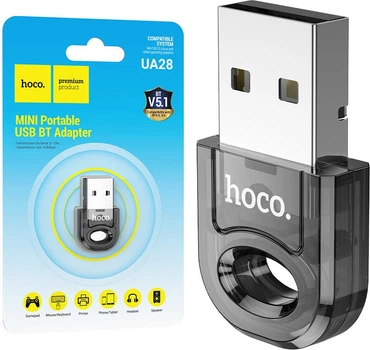 USB-Bluetooth адаптер HOCO UA28 Black (37536)