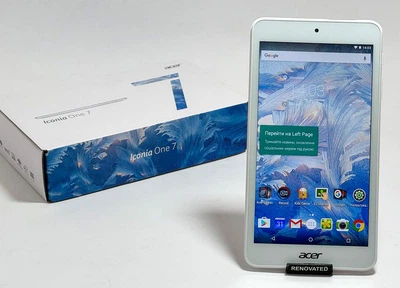 Планшет Acer Iconia One 7 B1-790 8Gb Wi-Fi Android 6.0 IPS 1280*720 Белый Б/У