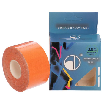 Кінезіо тейп (Kinesio tape) SP-Sport BC-4863-3_8 розмір 5м помаранчевий