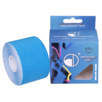 Кинезио тейп (Kinesio tape) SP-Sport BC-4863-5 размер 5смх5м голубой