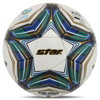Мяч футбольный STAR ALL NEW POLARIS 5000 FIFA SB105TB №5 PU белый-зеленый
