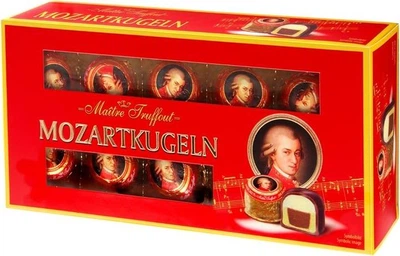 Конфеты пралине Maitre Truffout Mozart Kugeln с марципаном 200 гр