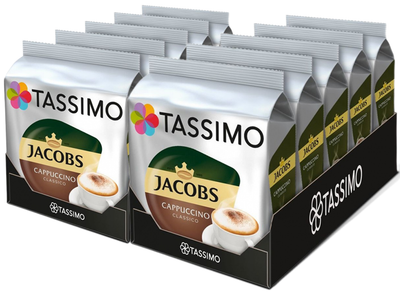 Кофе в капсулах Tassimo Jacobs Cappucino BOX 10 упаковок по 16 капсул